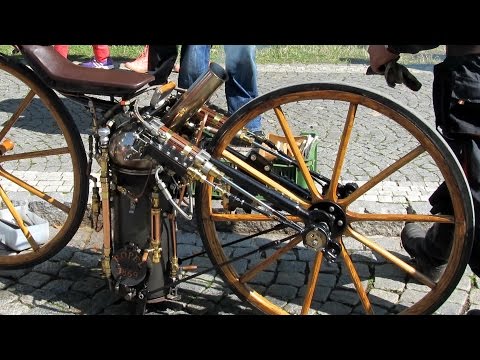 The FIRST Steam Motorcycle in the world, ROPER 1869 year!