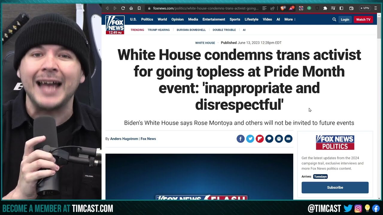 White House CONDEMNS Trans Activists For Going Topless At White House Pride Event In SHOCKING Rebuke
