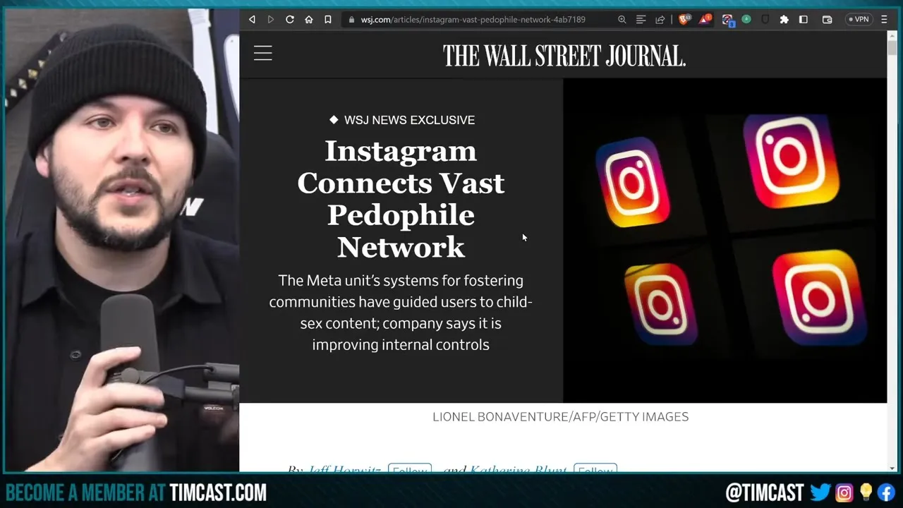 WSJ Uncovers MASSIVE Child Abuse Ring On Instagram, Leftists Shared Ideology Sparks Questions