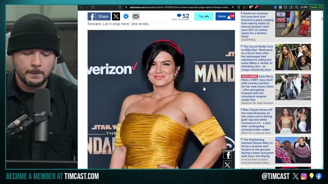 Gina Carano WINS Against Disney In Lawsuit Dismissal Attempt, GET WOKE GO BROKE