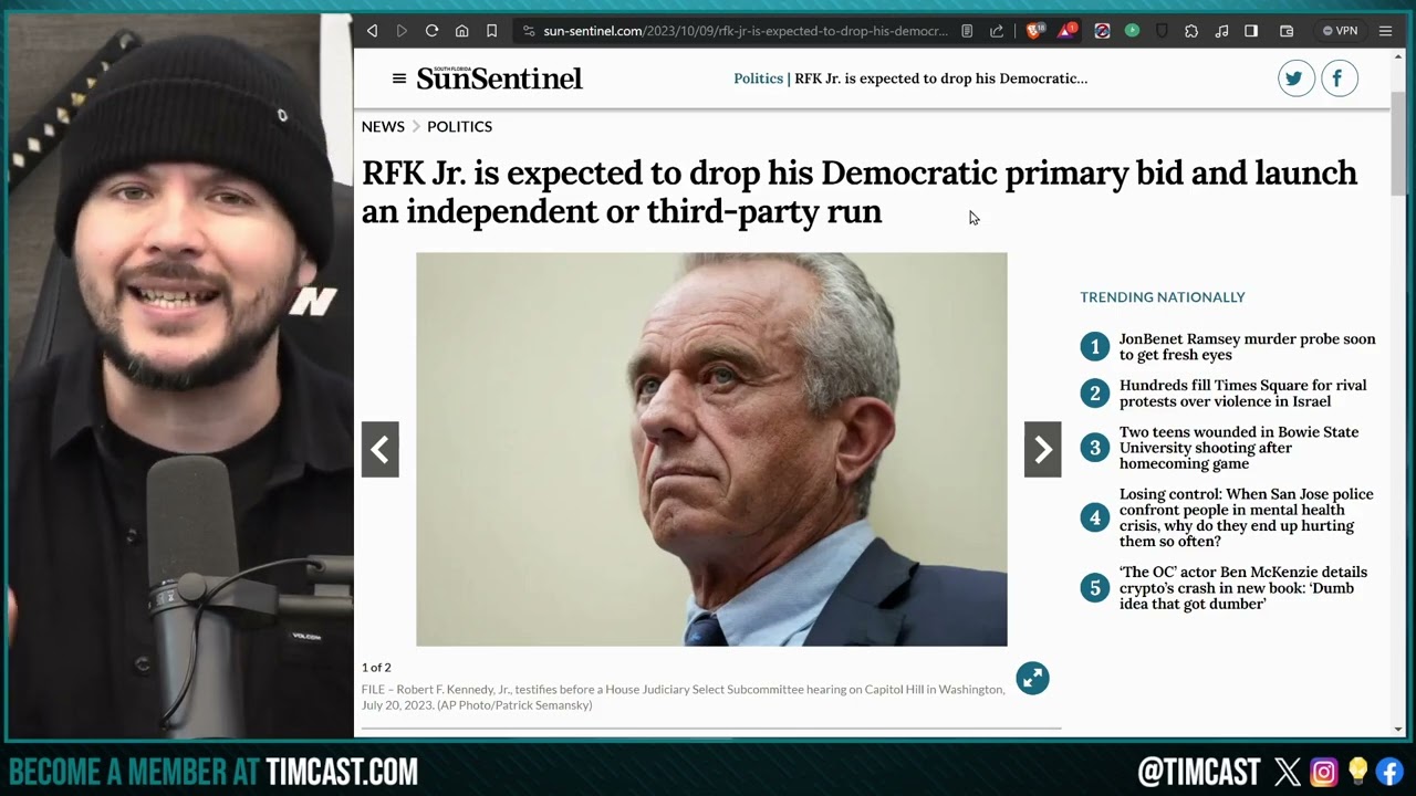 RFK Jr ANNOUNCES Independent Run For Presidency, THIS WILL SPIKE Democrats In 2024