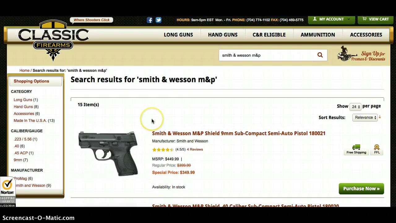 Awesome Pre-Black Friday 2106 Glock and M&P deals over at Classic Firearms!