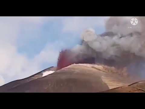 عودة انفجارات بركان آتنا في جزيرة صقلية في ايطاليا 🇮🇹21/9/2021