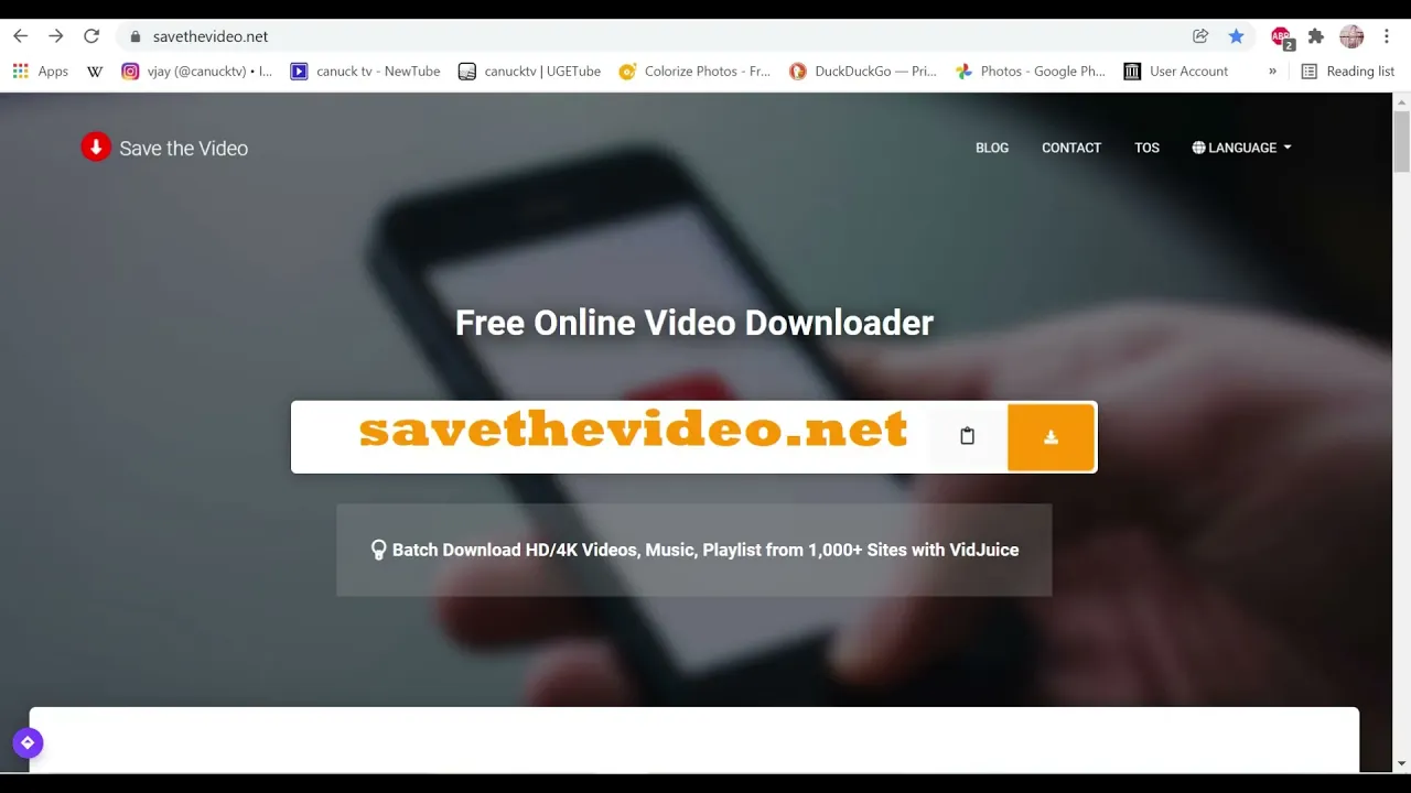 FREE VIDEO AND AUDIO  DOWNLOADER SAVETHEVIDEO