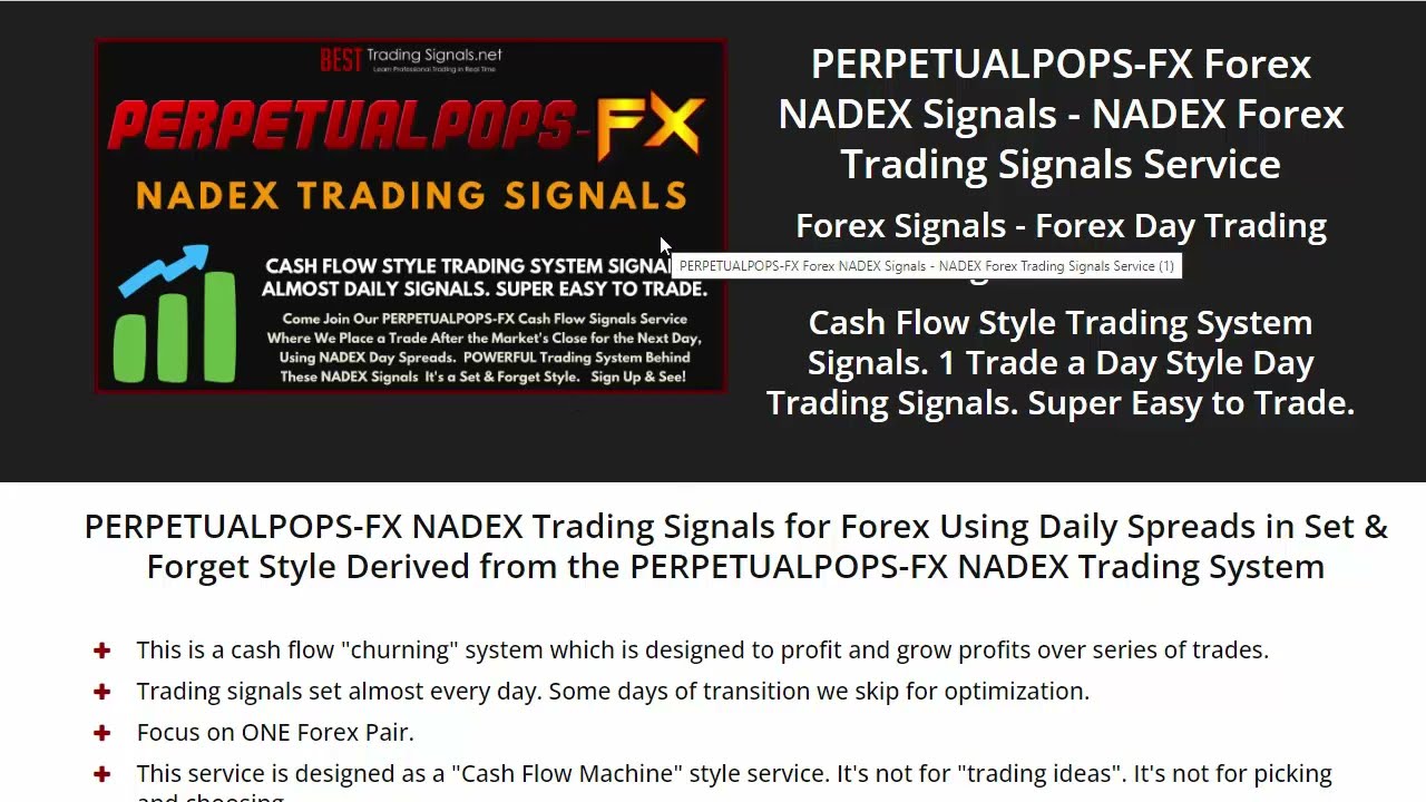 Introducing PERPETUALPOPS FX Forex NADEX Signals   Overview