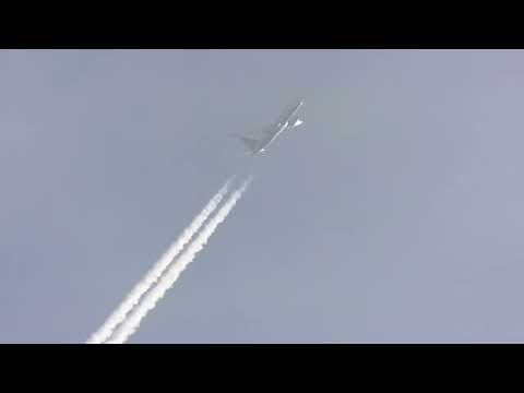 Heavy Stratospheric Aerosol Injection spraying before sunset