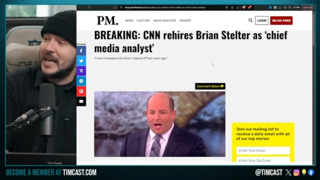 CNN Rehires Failed Brian Stelter, Gets ROASTED For Complete Collapse And Desperation of Network