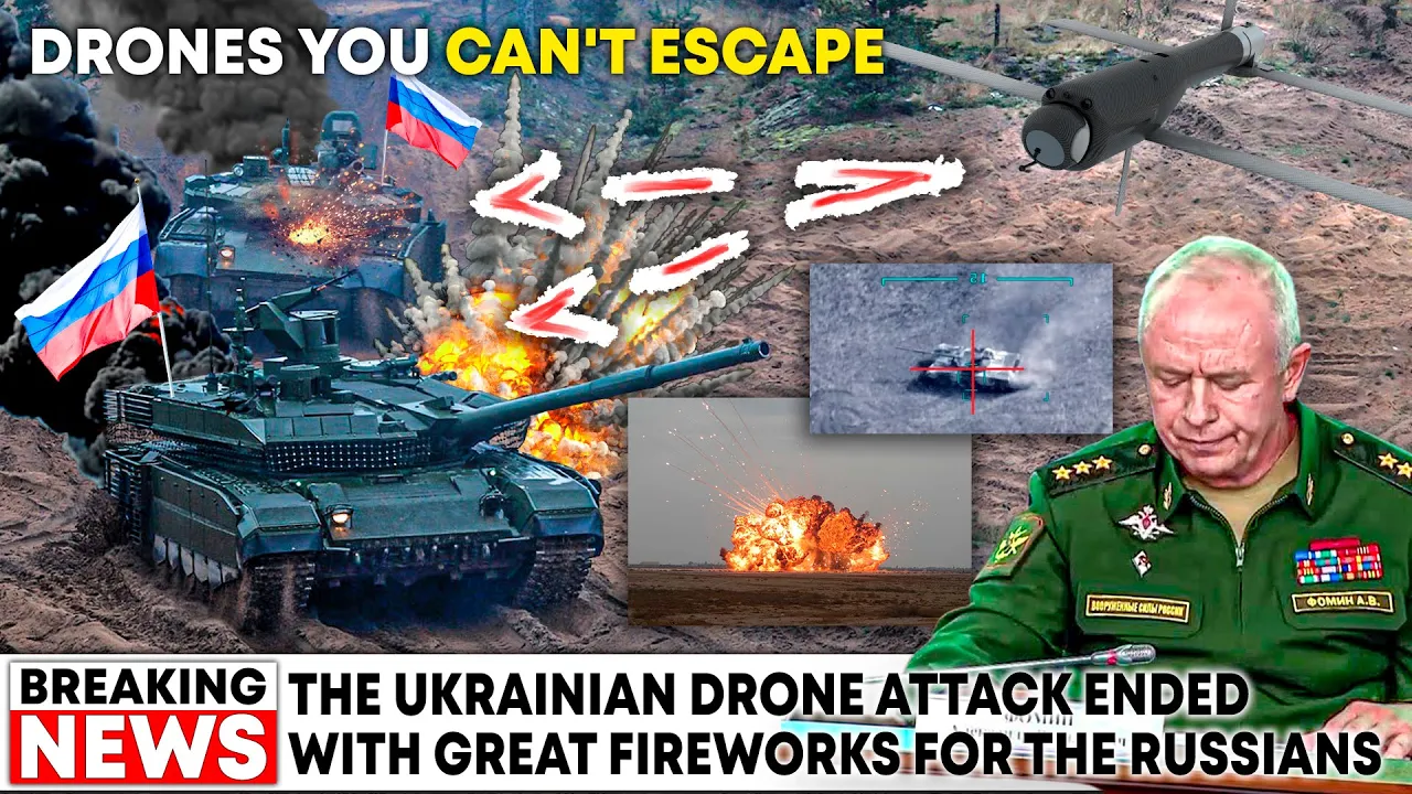 A splendid hit: The Ukrainian army destroys the Russian military with kamikaze drones. A clear hit