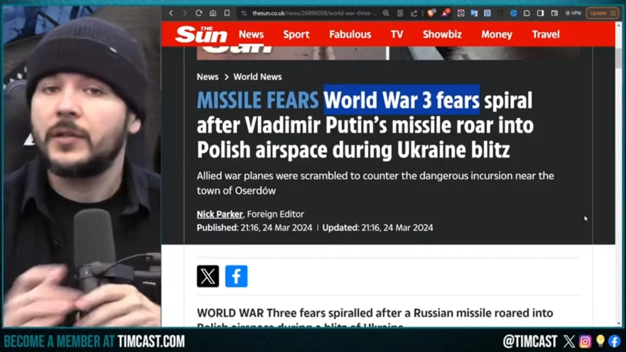 Putin Blames UKRAINE For Moscow Attack, Russian Missile Enters Poland Sparking WORLD WAR 3 Fears