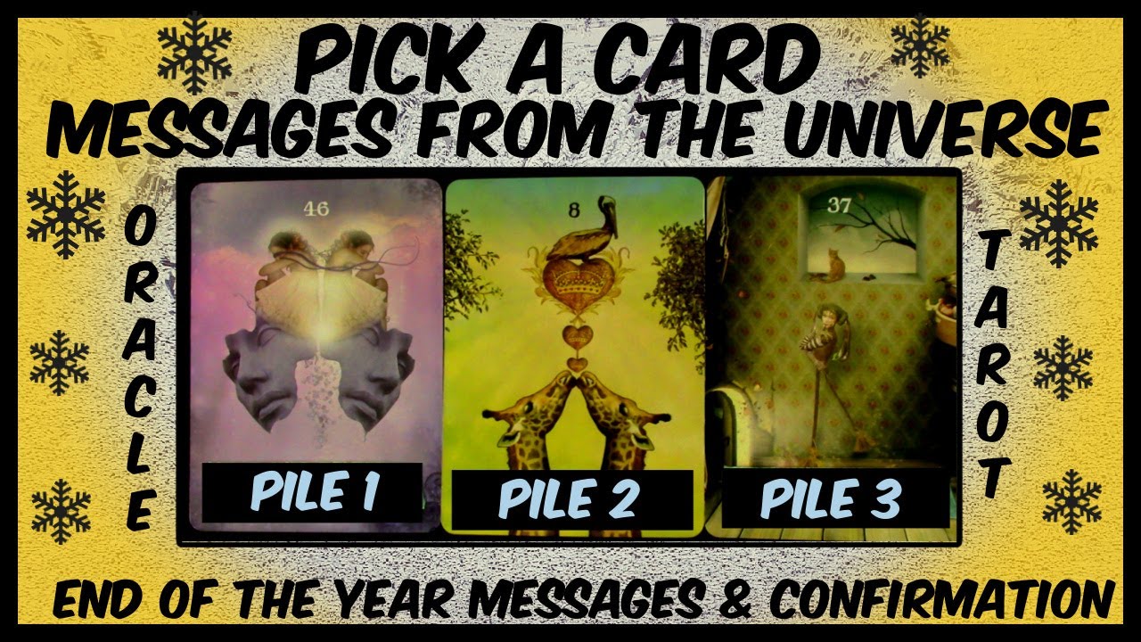 Pick A Card / End Of The Year Messages &  New Years Confirmations / Messages From The Universe ❄️🐦⛄️