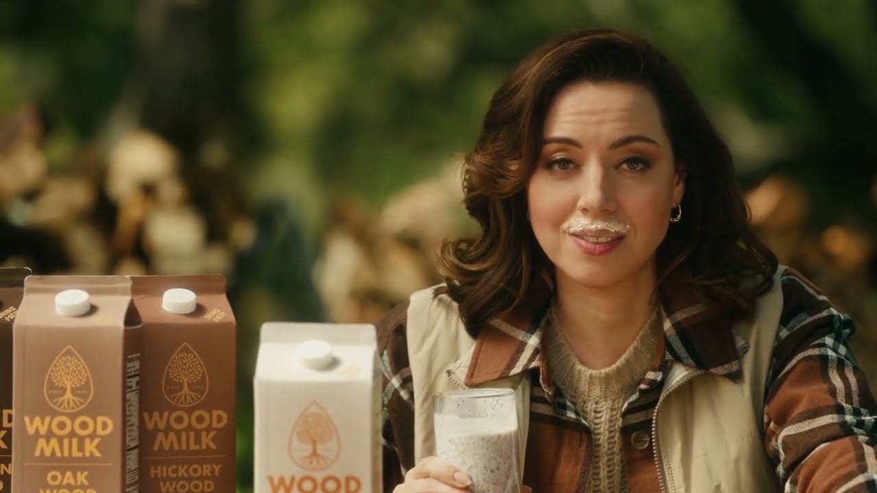 Wood Milk - Got Wood? -Aubrey Plaza's Newest Product - Got Milk? Commercial