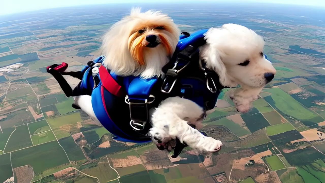 DOGS WHO LOVE TO SKYDIVE
