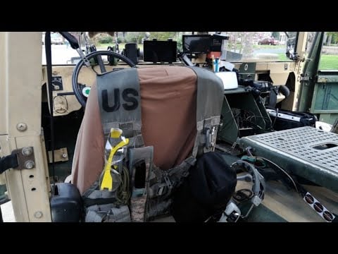 HMMWV Upgrades - Molle seat back panels for pouches and gear