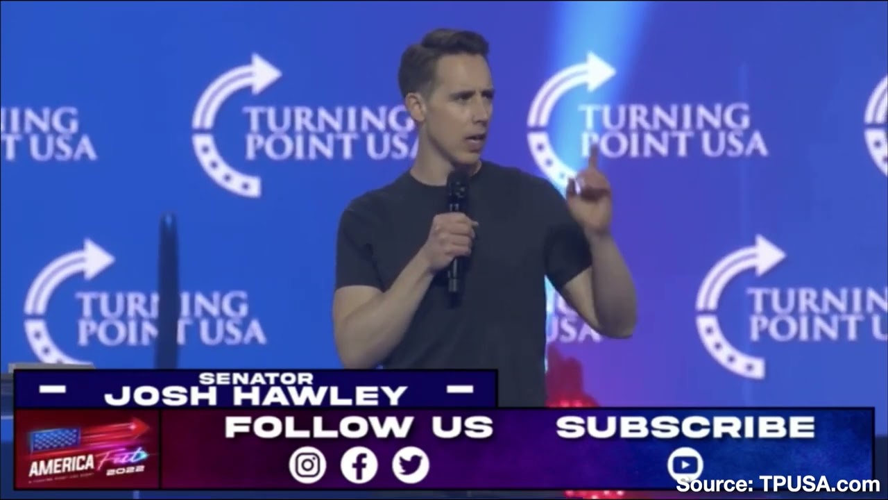 Sen. Hawley: The Left's Philosophy Is "Don't Ask Any Questions, Indulge Yourself"