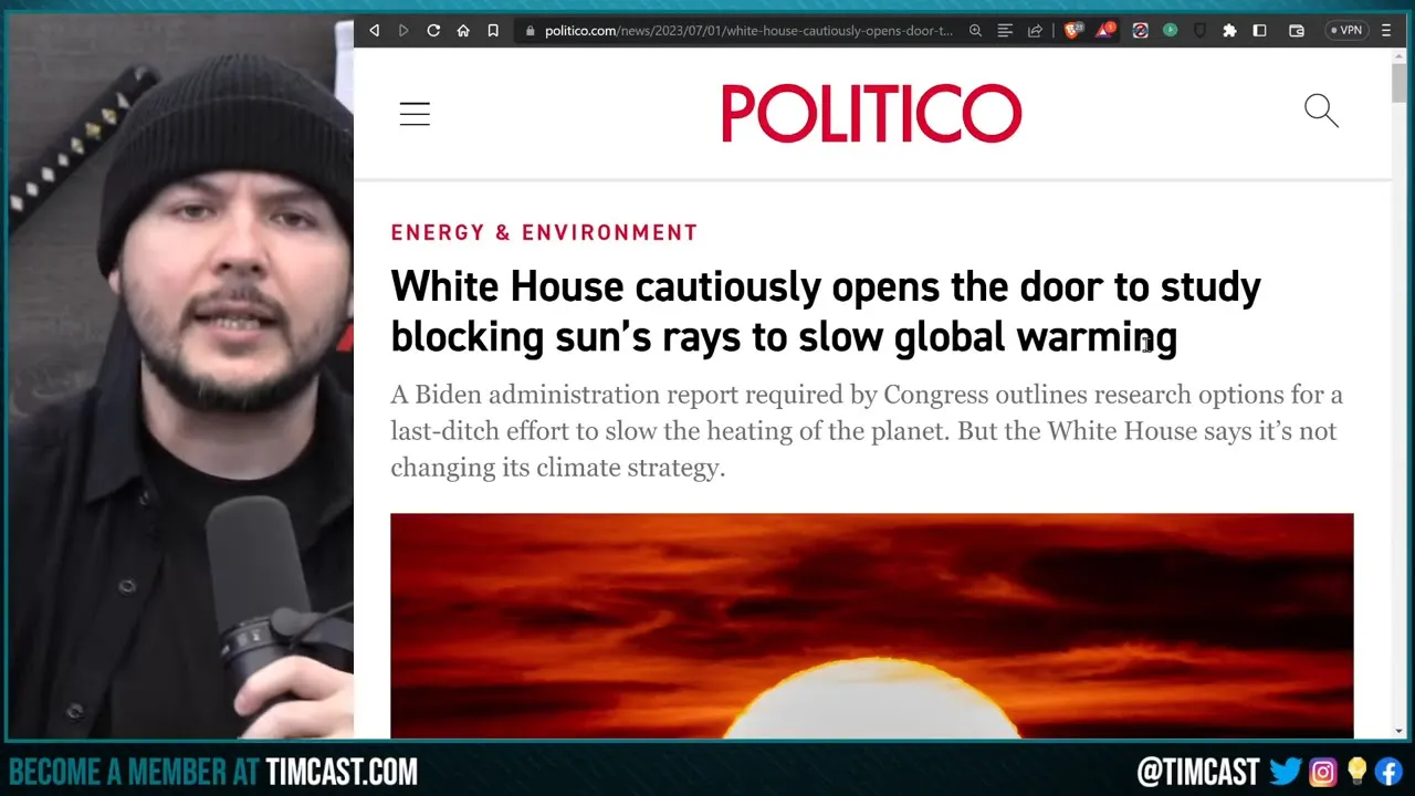 Biden Admin Explores BLOTTING OUT THE SUN To Stop Climate Change, Biden Goes FULL MR BURNS