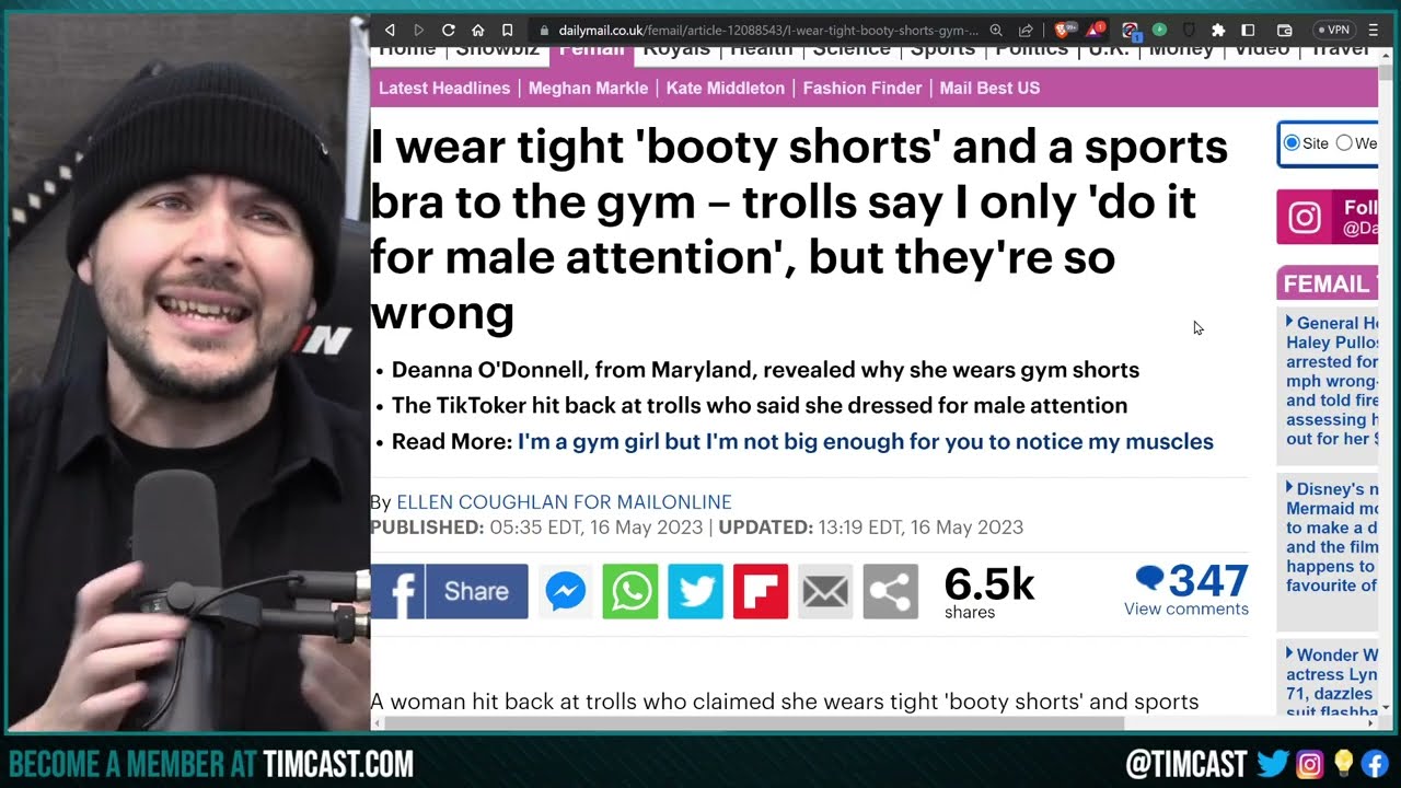 Woman Claims SKIN TIGHT BUTT SHORTS Are NOT For Attracting men And NO ONE Is Buying It