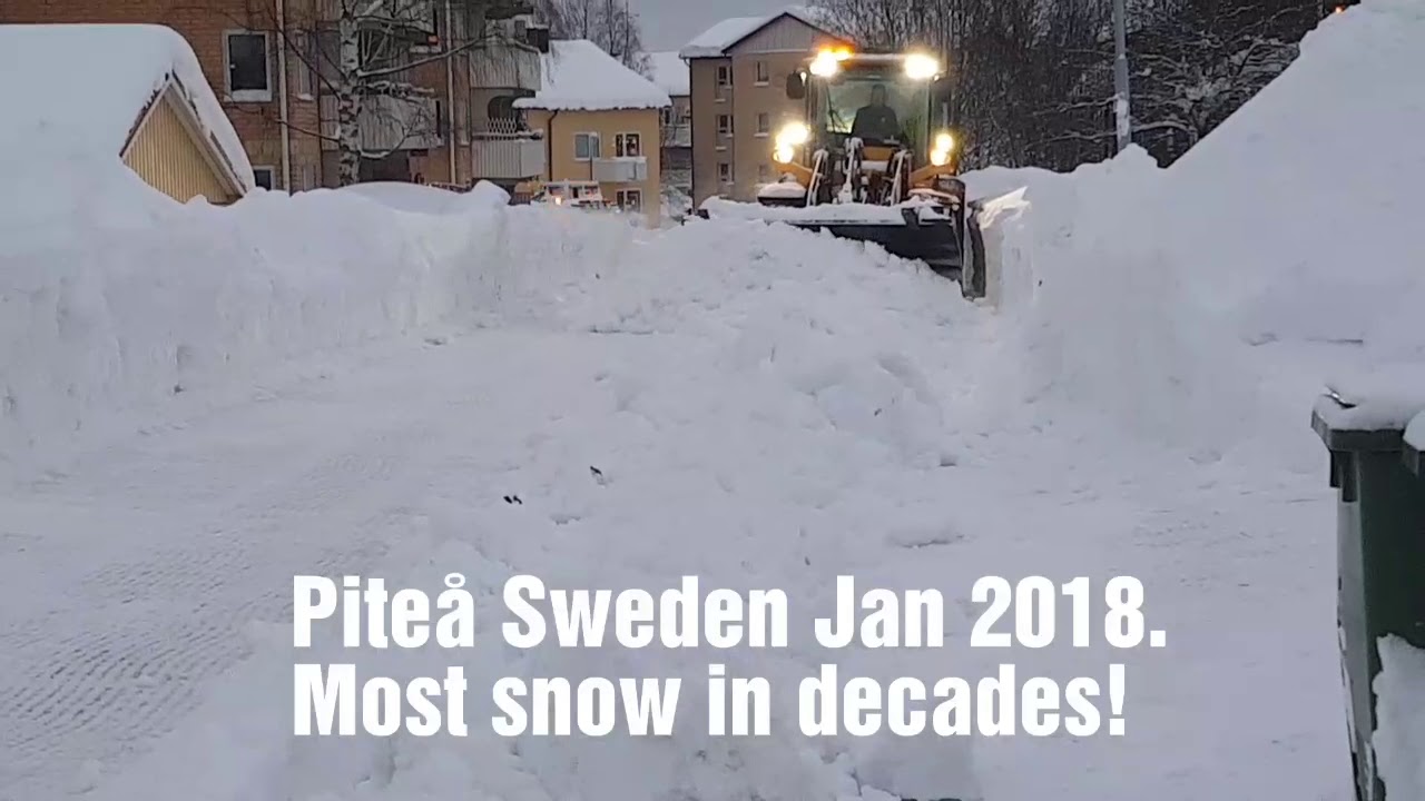 Snöröjning Piteå 2018. I hate winter!
