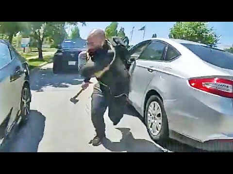Bodycam Shows Naperville Police Officer Shooting Man As He Runs At Him With Axe