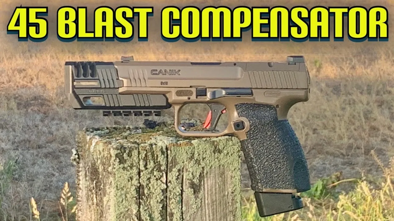45 Blast Compensator for the Canik TP9 Elite Combat - Review & First Shots