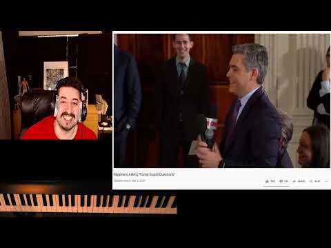 Reporters Asking Trump Stupid Questions - Trump Greatest Comedian Today