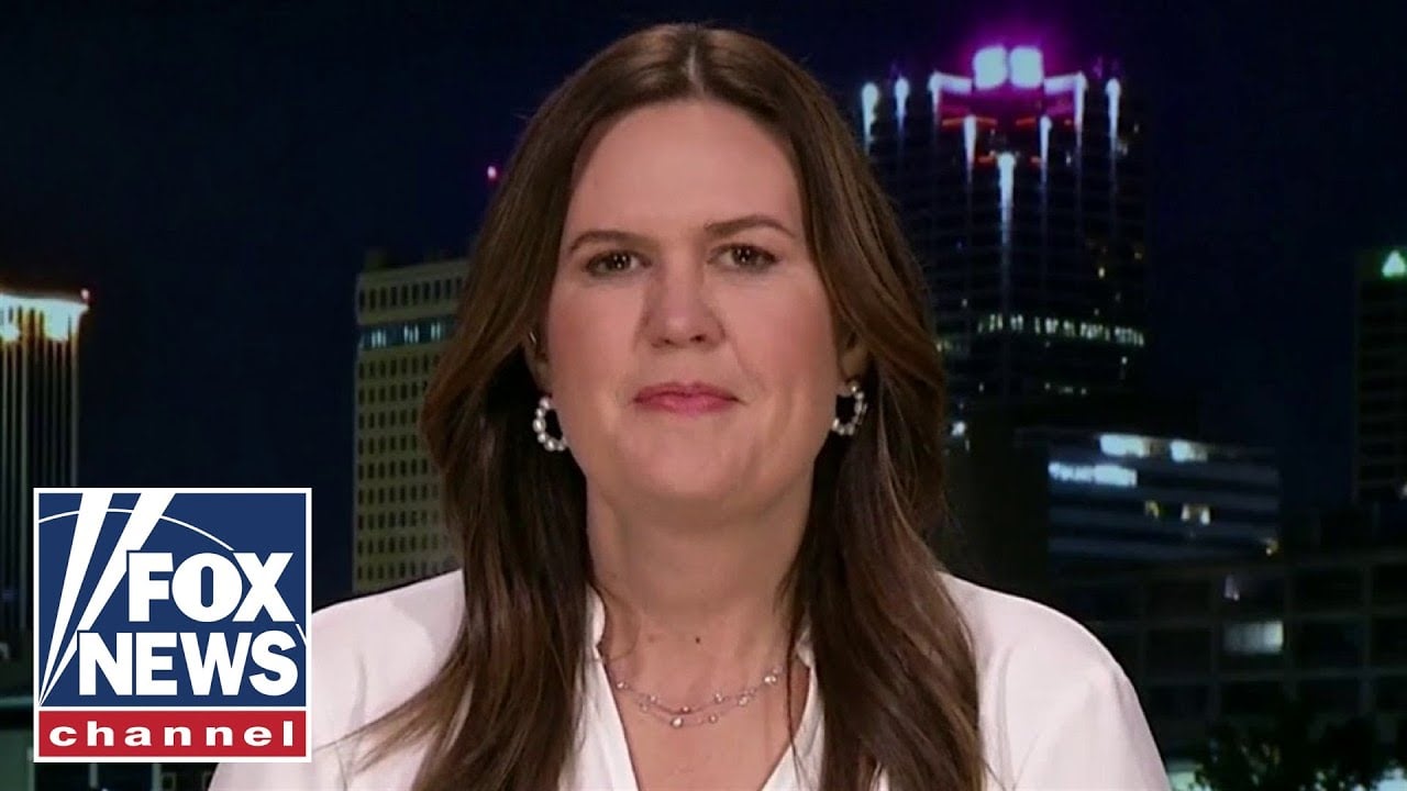 Sarah Huckabee Sanders dismisses attacks from Gavin Newsom
