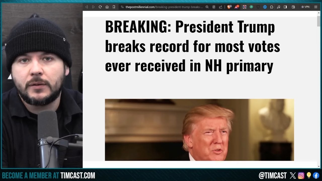 Trump Wins HISTORIC VICTORY, SHATTERS NH Primary Vote Record, Democrat ADMITS Cheating To STEAL 2024