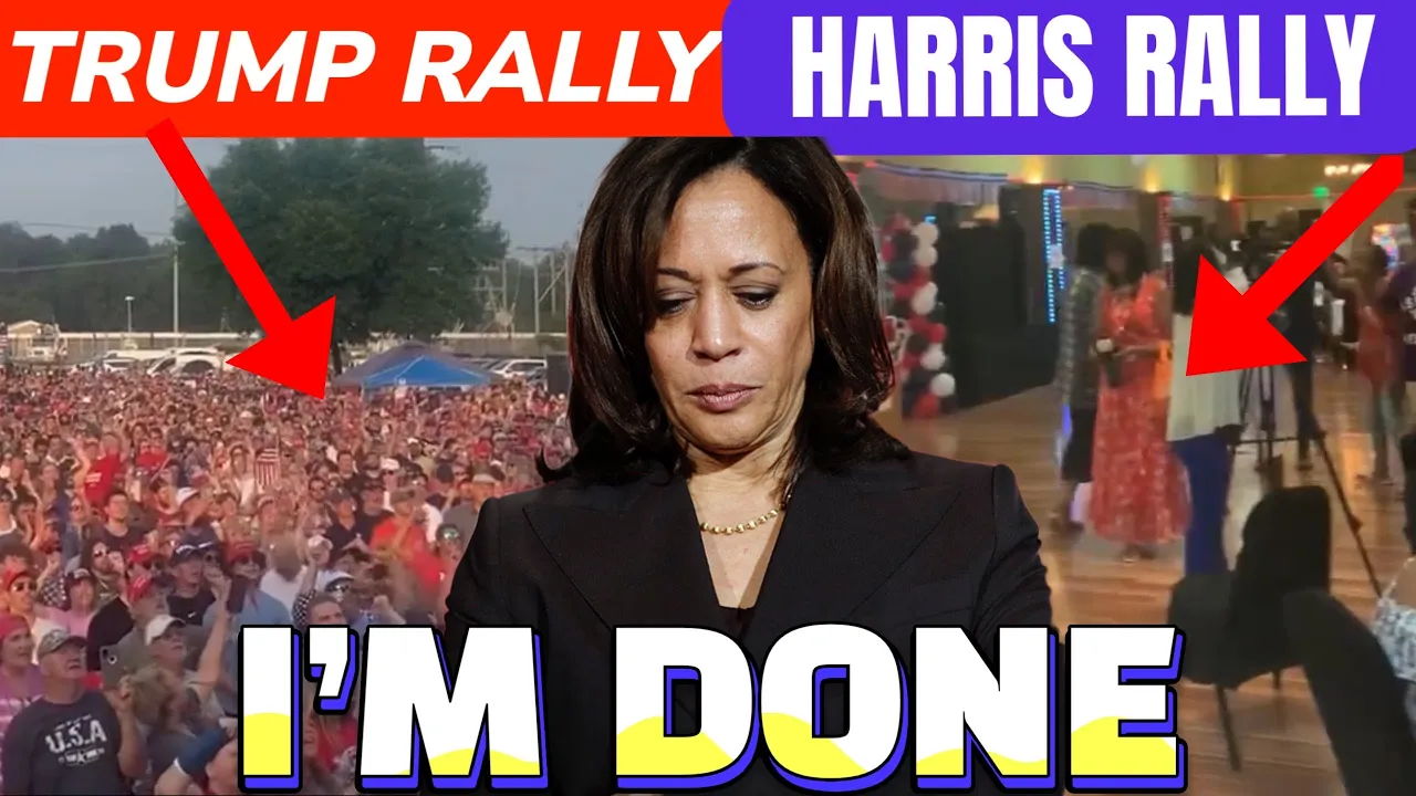 Kamala Harris WALKS Off Stage SCREAMING After Rally ONLY Draws 60 people!! Trump WINNING BIG