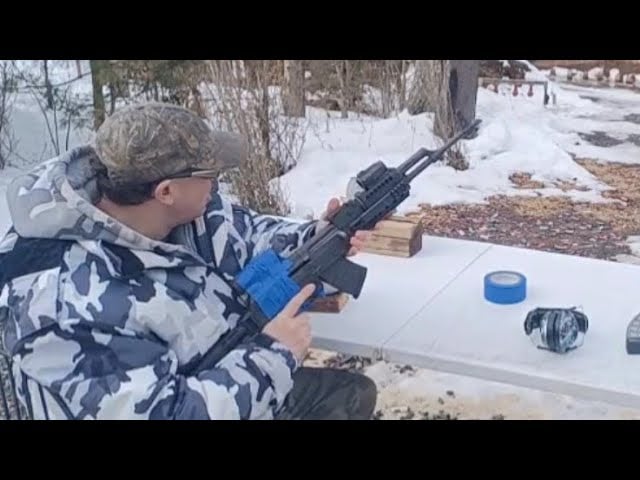 AK-47  with Red Dot and Magnifier testing