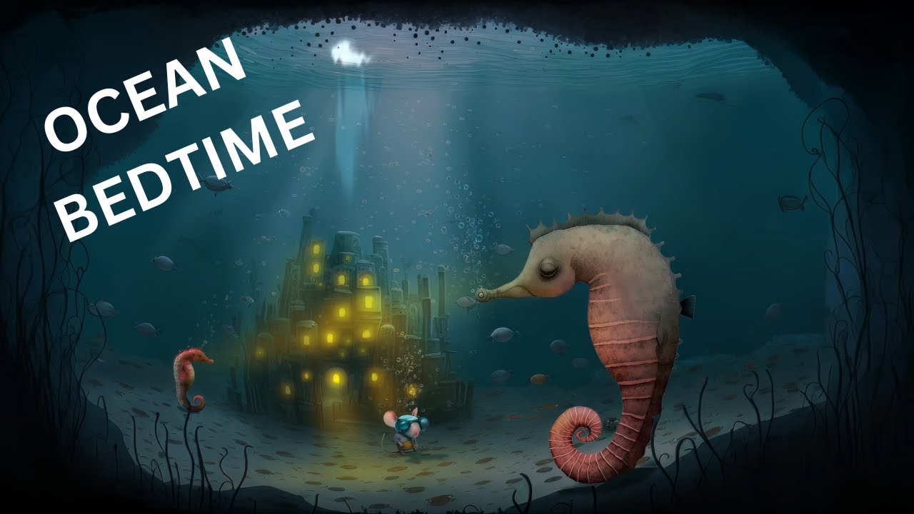 video of story about the Oceans bedtime, video of bedtime putting ocean animals to sleep