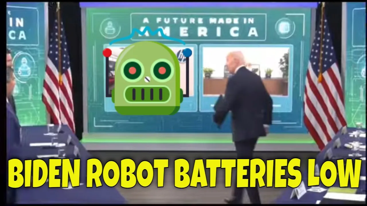 ROBOT PRESIDENT BIDEN’s Batteries are RUNNING LOW Today 🤖