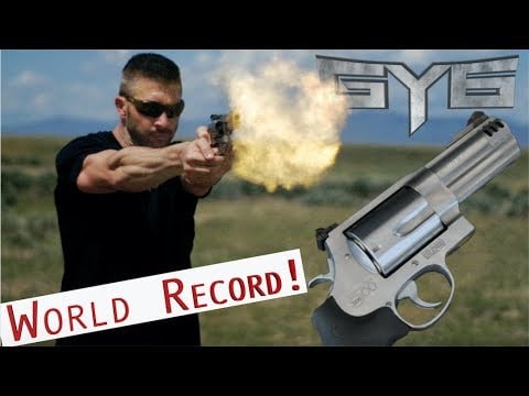 S&W 500 Magnum NEW WORLD RECORD - 5 Shots in 1 second