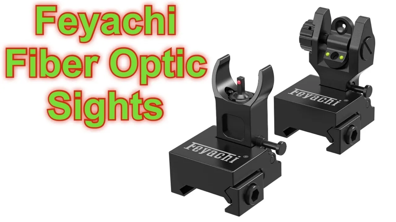 Feyachi S27 Budget Fiber Optic Iron Flip Up Sights Table Top Review