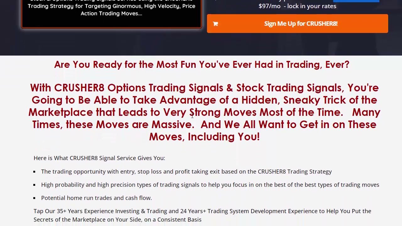BEST Trading Signals Our Options Trading Signals Services Overview Part 2