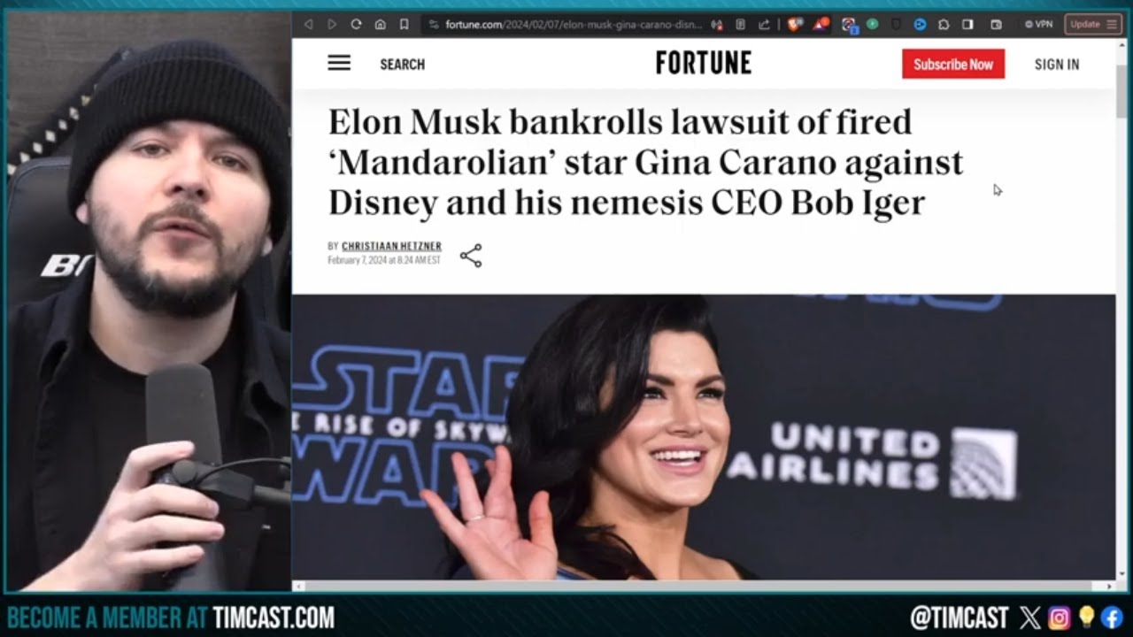 Elon Musk DECLARES WAR On Disney, Funds Gina Carano Lawsuit, WILL FUND EVERYONE, Mark Cuban IS NEXT