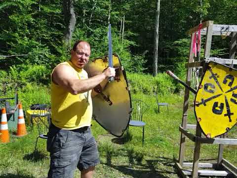 The Length and Tempo of a Sword and Shield fight