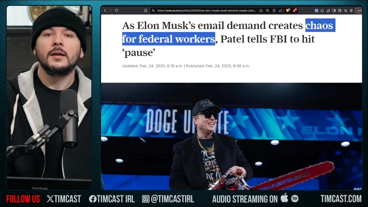 Elon Musk Reveals TRICK Over Federal Email, Democrats LIVID Over Staff Having To Reply TO ONE EMAIL