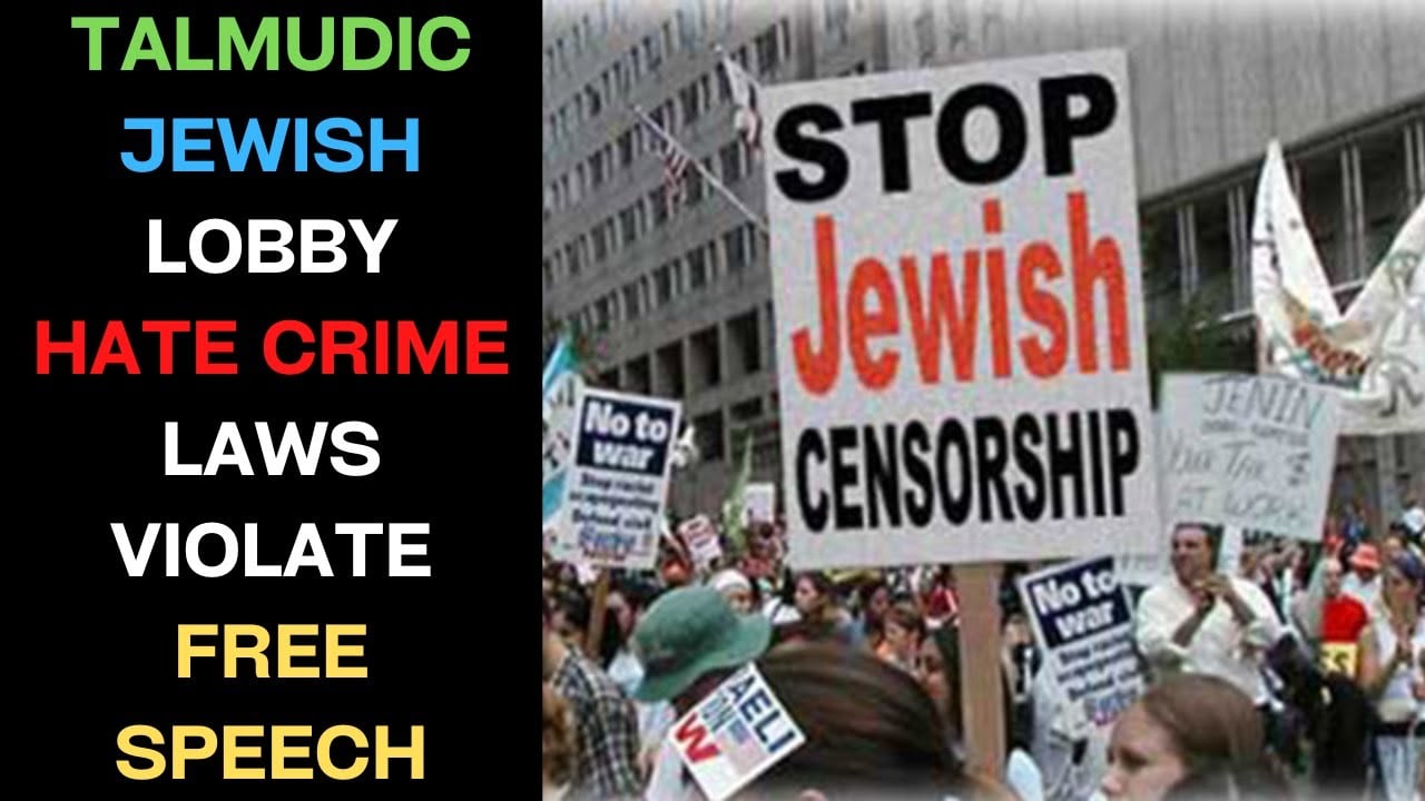 Talmudic Jewish Lobby's Antisemitism Bills Silence Free Speech & Expression