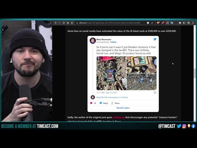 Magic The Gathering IS DYING, Wokeness DESTROYS Culture And We MUST Fight Back, Cards Found IN DUMP