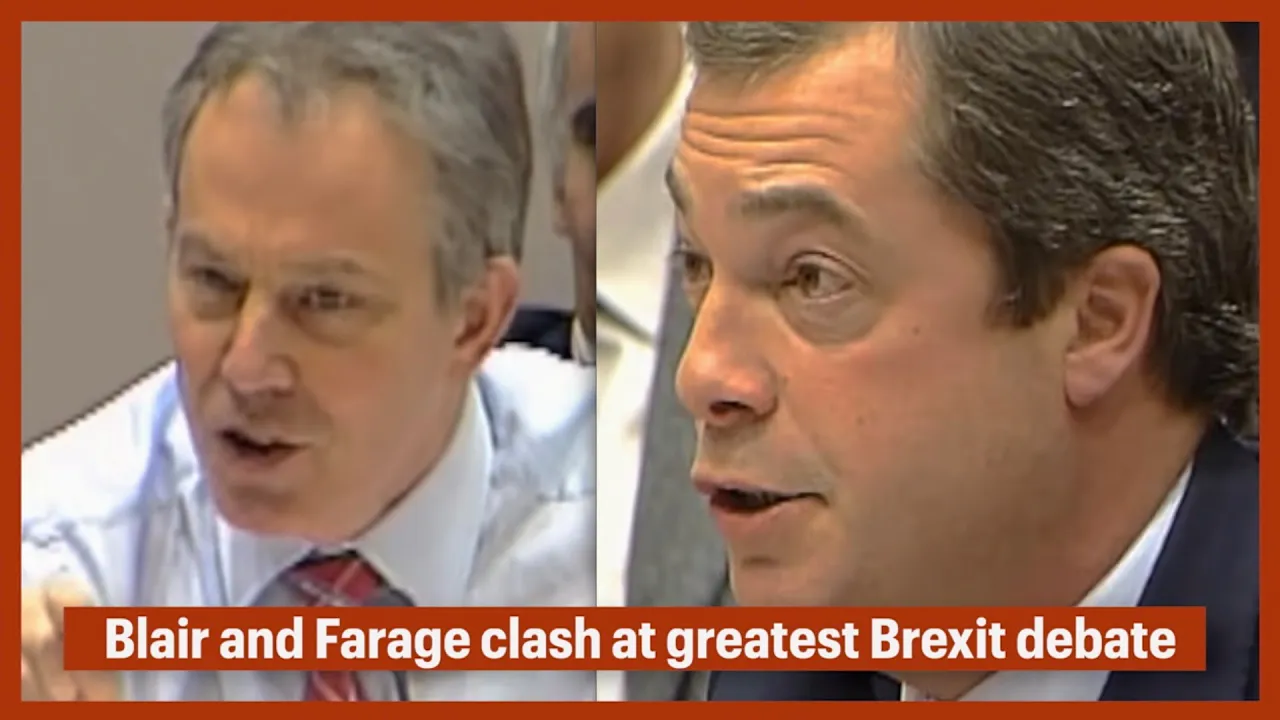 BREXIT: Nigel Farage vs Tony Blair, the most furious and greatest debate ever at EU Parliament