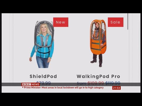 Coronavirus (Covid-19) Stylish pods to help you outside (USA/Global) - BBC News - 12 October 2020