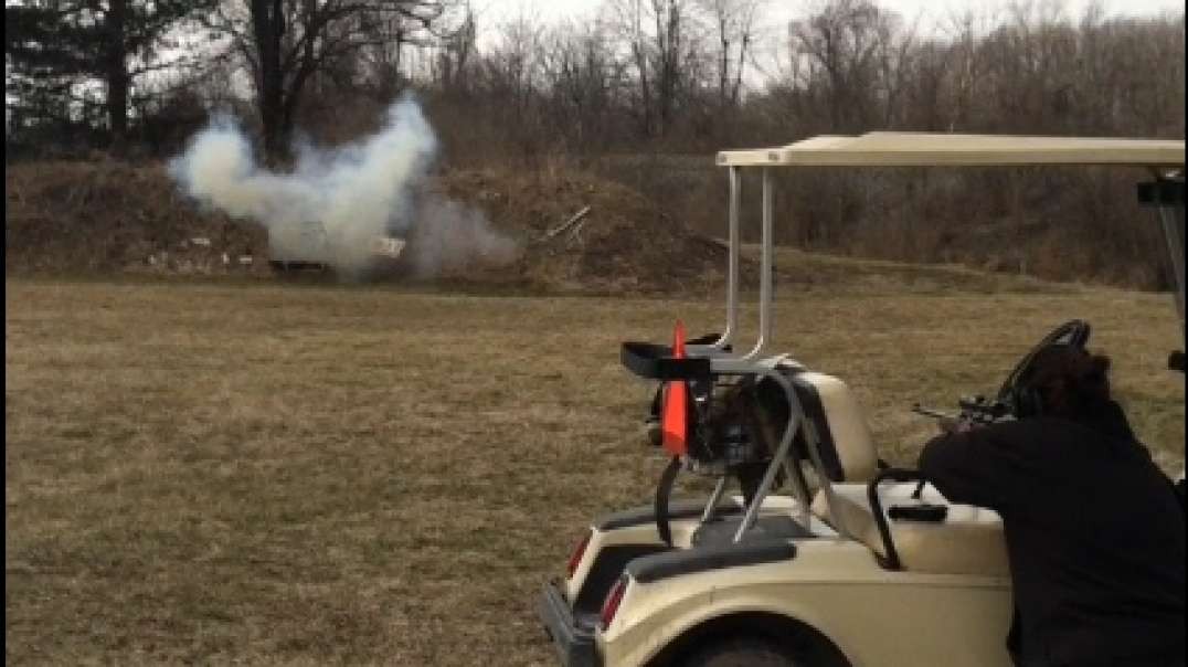 Wife shooting Easter egg filled with tannerite