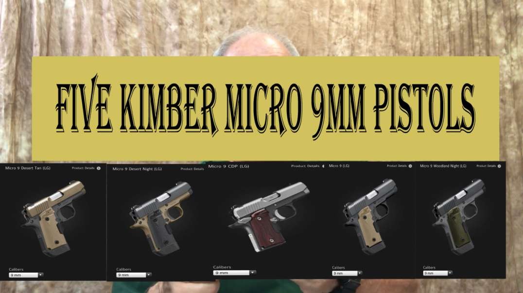 Five Kimber Micro 9mm Pistols