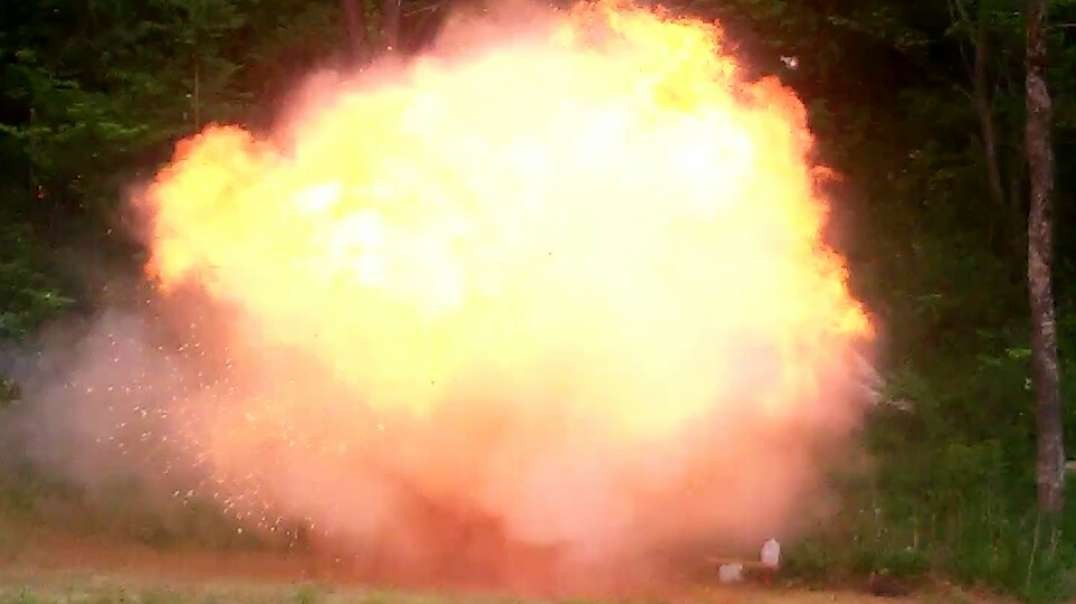 When your wife gets too close to film tannerite