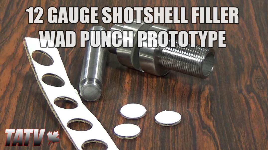 Prototype 12 Gauge Shotshell Filler Wad/Overshot Card Punch