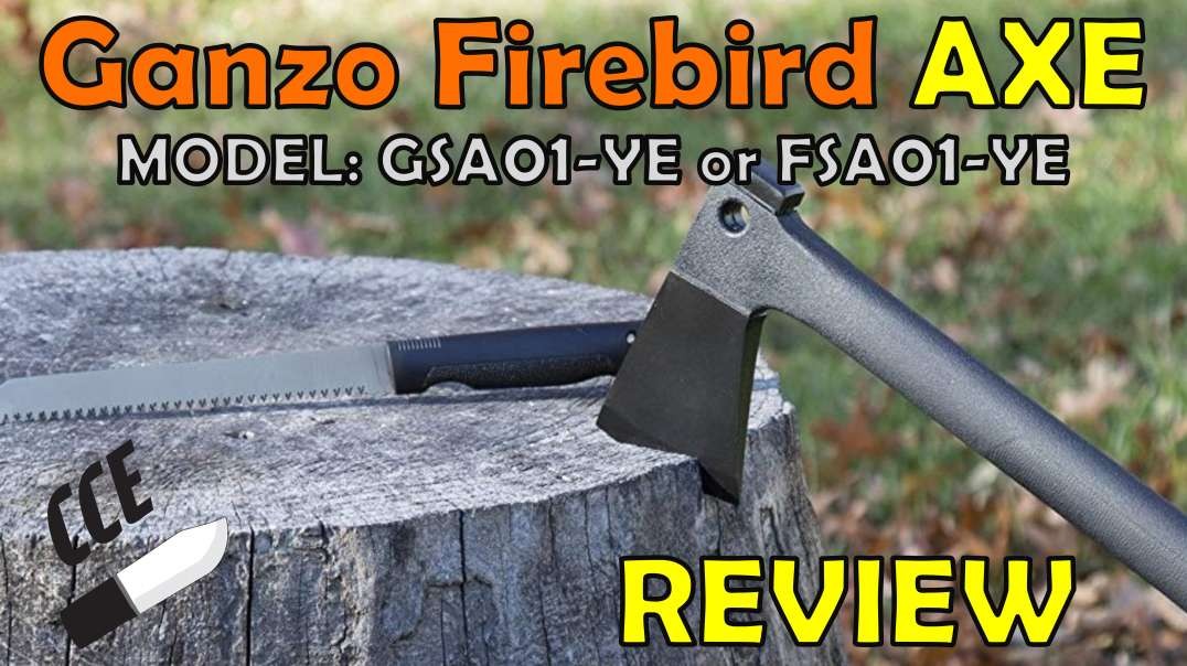 Review of the Ganzo GSA01-YE Hatchet & Saw Combo w Ferro Rod too!