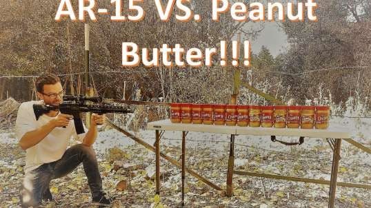 How much Peanut Butter does it take to stop a Bullet!!!