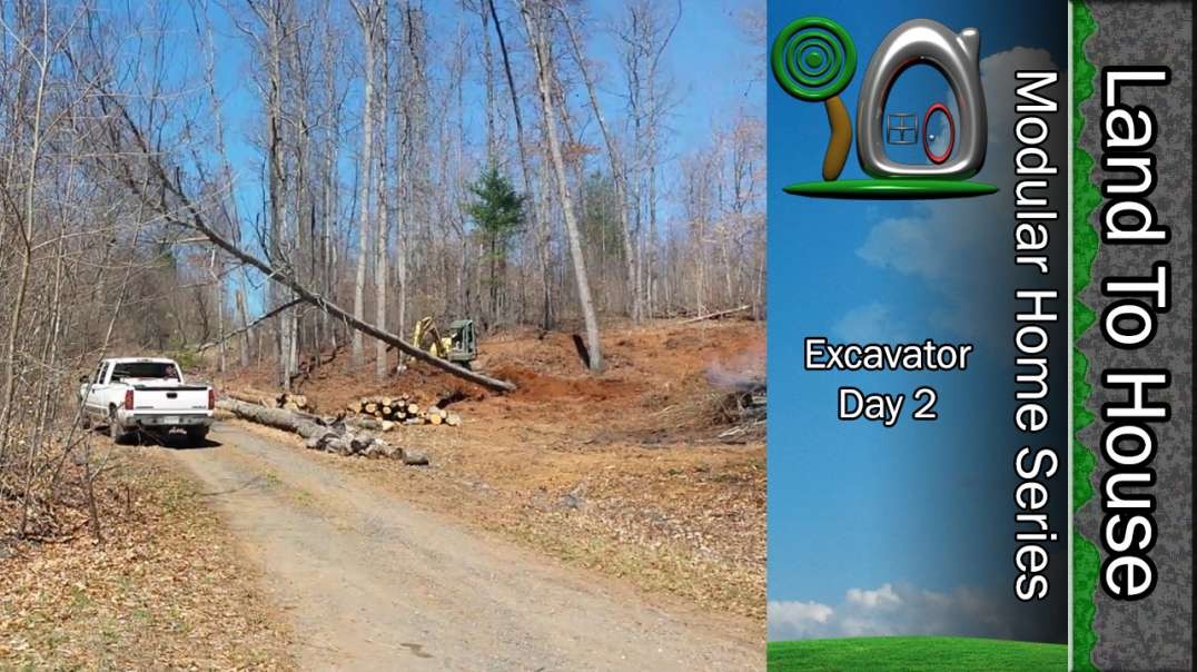 Excavator day 2 - Modular Home Install Part 2