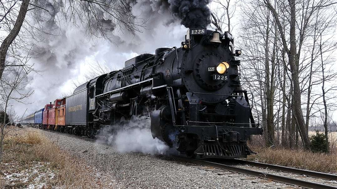 Pere Marquette 1225 Steam Train!