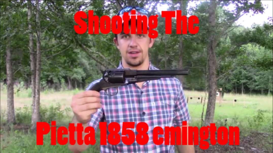 Shooting The Pietta 1858 .44 Remington Black Powder Revolver