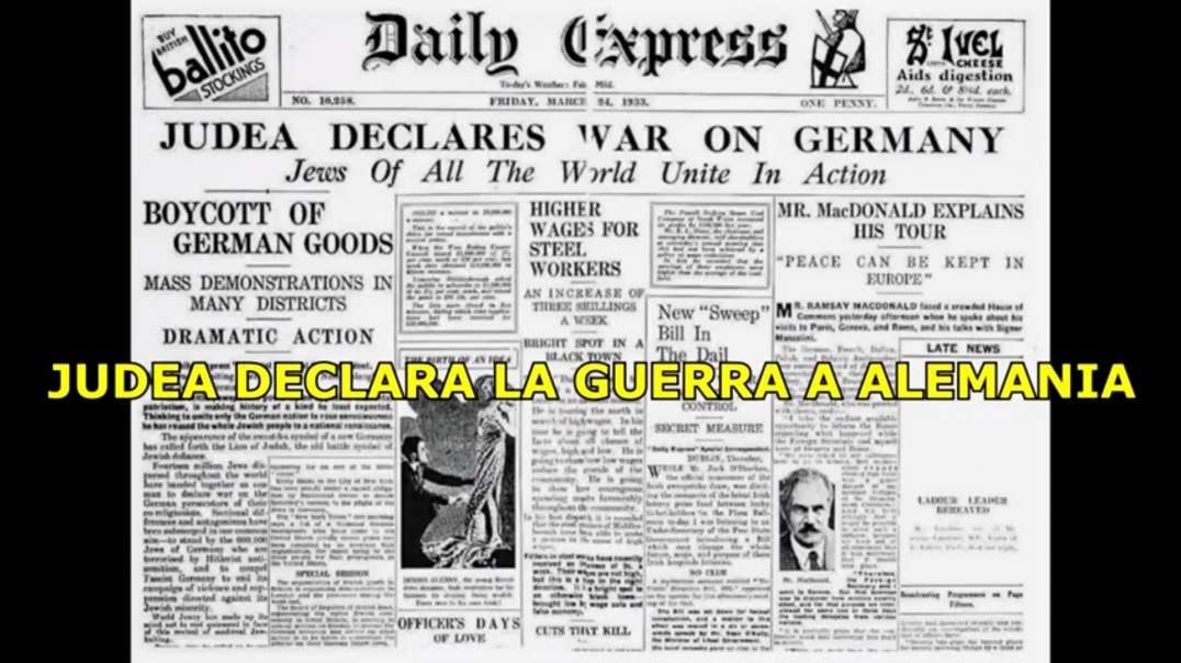 Judea declara la guerra a Alemania 1933